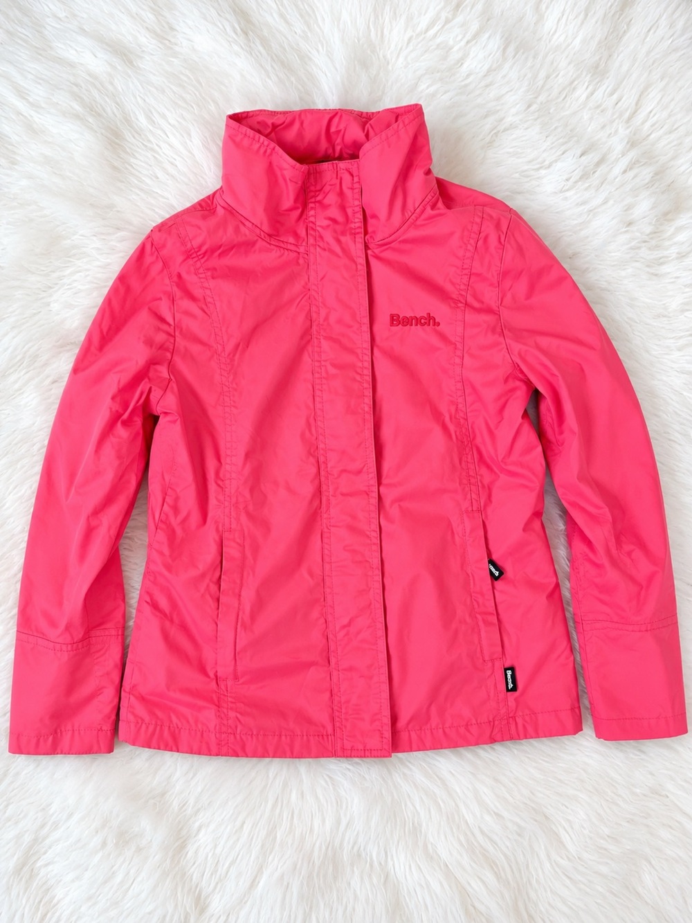 Bench Youth XL Coral Pink Lightweight Zip-Up Jacket